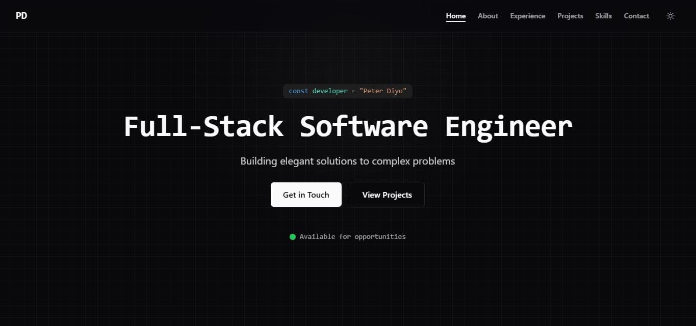 Modern Portfolio Website